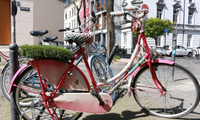 Beliebtes Verkehrsmittel der Ehrenfelder:innen: Das Fahrrad © Thea Wittmann